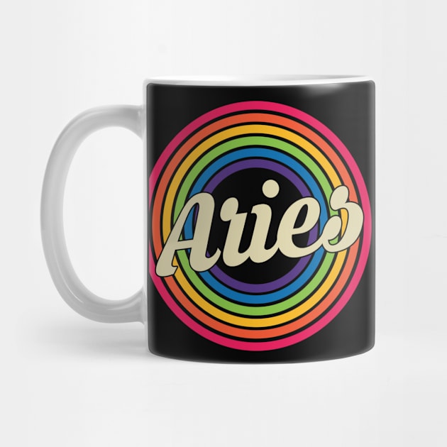 Aries - Retro Rainbow Style by MaydenArt